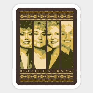 Golden Girls - have a golden christmas Sticker